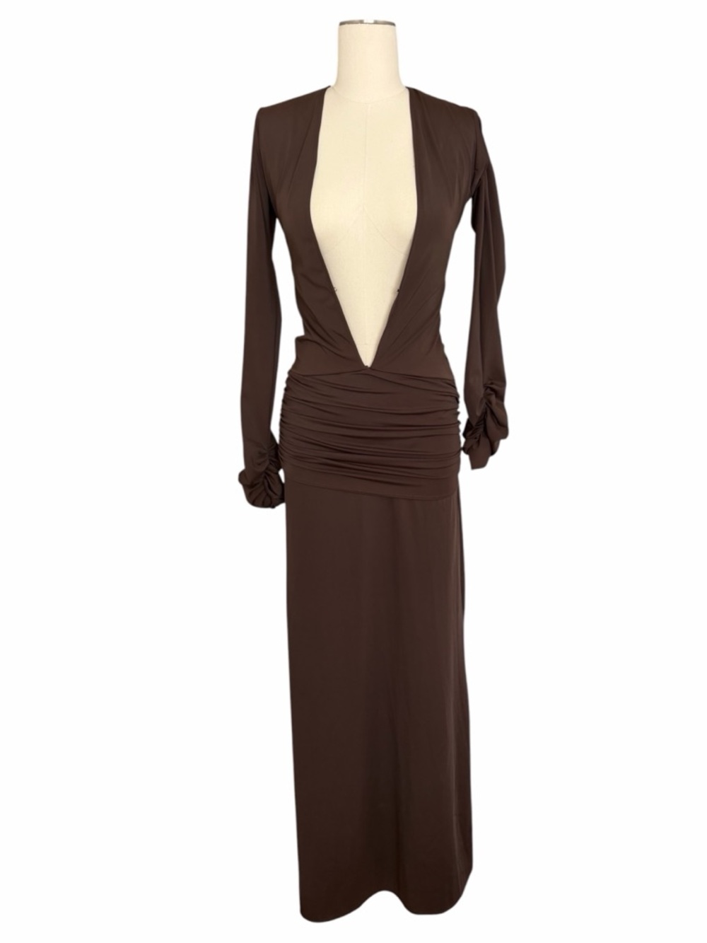 NETTA. Eclipse Brown Maxi Dress S/M
